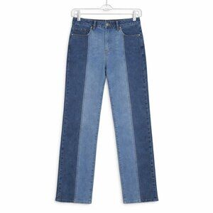 PACSUN High Rise 90’s Boyfriend Light Wash Two-Tone Jeans Size 24